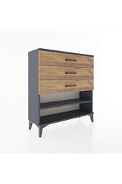 Arges Şifonyer Tek Raflı 3 Çekmeceli 88x30x96 - S04M003V6A