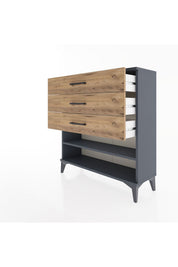 Arges Şifonyer Tek Raflı 3 Çekmeceli 88x30x96 - S04M003V6A