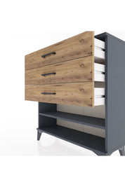 Arges Şifonyer Tek Raflı 3 Çekmeceli 88x30x96 - S04M003V6A