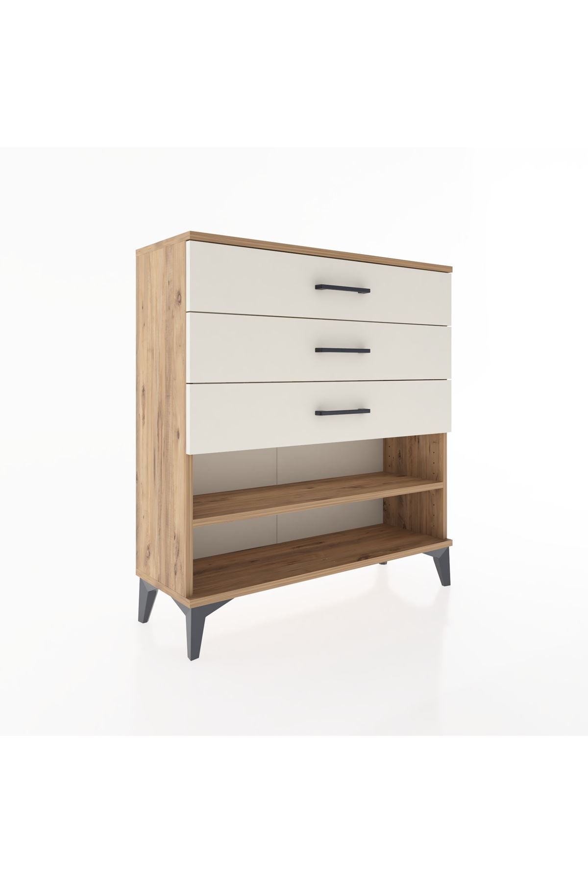 Arges Şifonyer Tek Raflı 3 Çekmeceli 88x30x96 - S04M003V7A