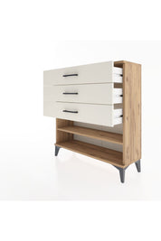 Arges Şifonyer Tek Raflı 3 Çekmeceli 88x30x96 - S04M003V7A