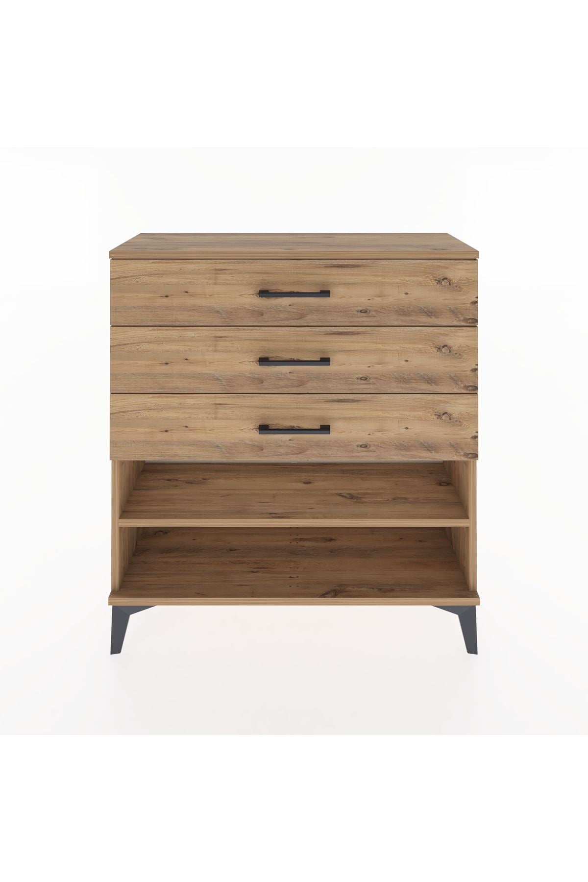 Arges Şifonyer Tek Raflı 3 Çekmeceli 88x30x96 - S04M003V9A