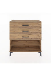 Arges Şifonyer Tek Raflı 3 Çekmeceli 88x30x96 - S04M003V9A