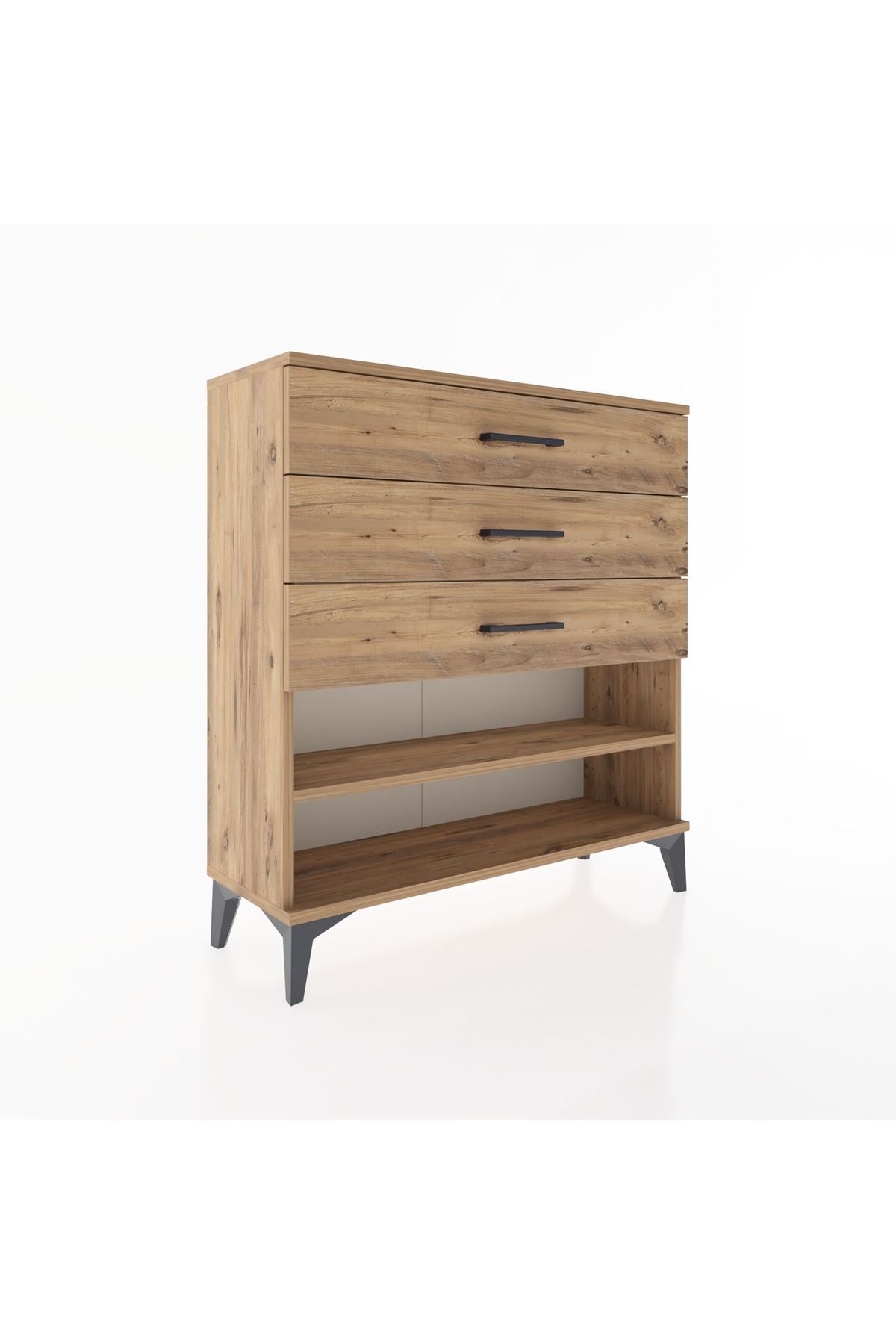 Arges Şifonyer Tek Raflı 3 Çekmeceli 88x30x96 - S04M003V9A