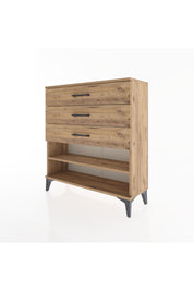 Arges Şifonyer Tek Raflı 3 Çekmeceli 88x30x96 - S04M003V9A