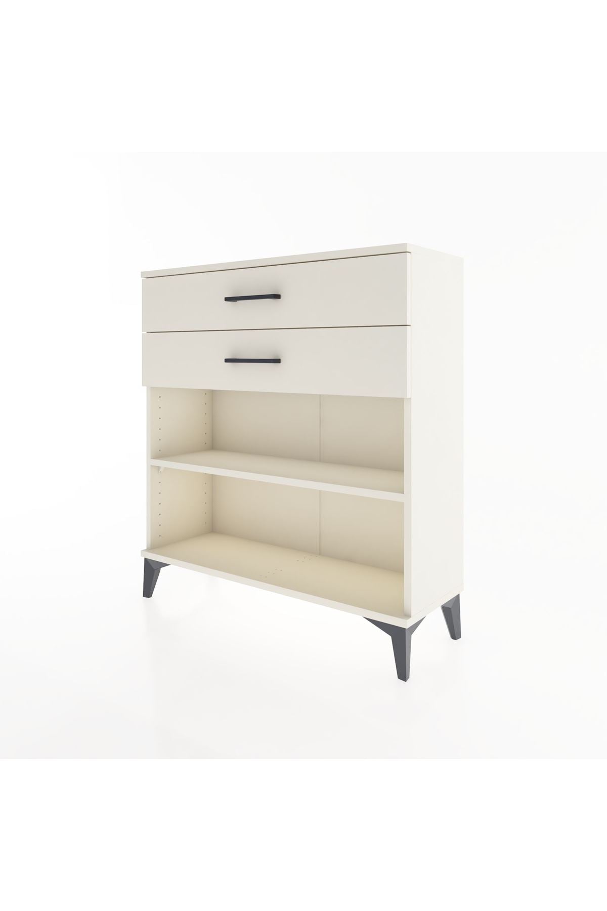 Arges Şifonyer Tek Raflı 2 Çekmeceli 88x30x96 - S04M004V1A