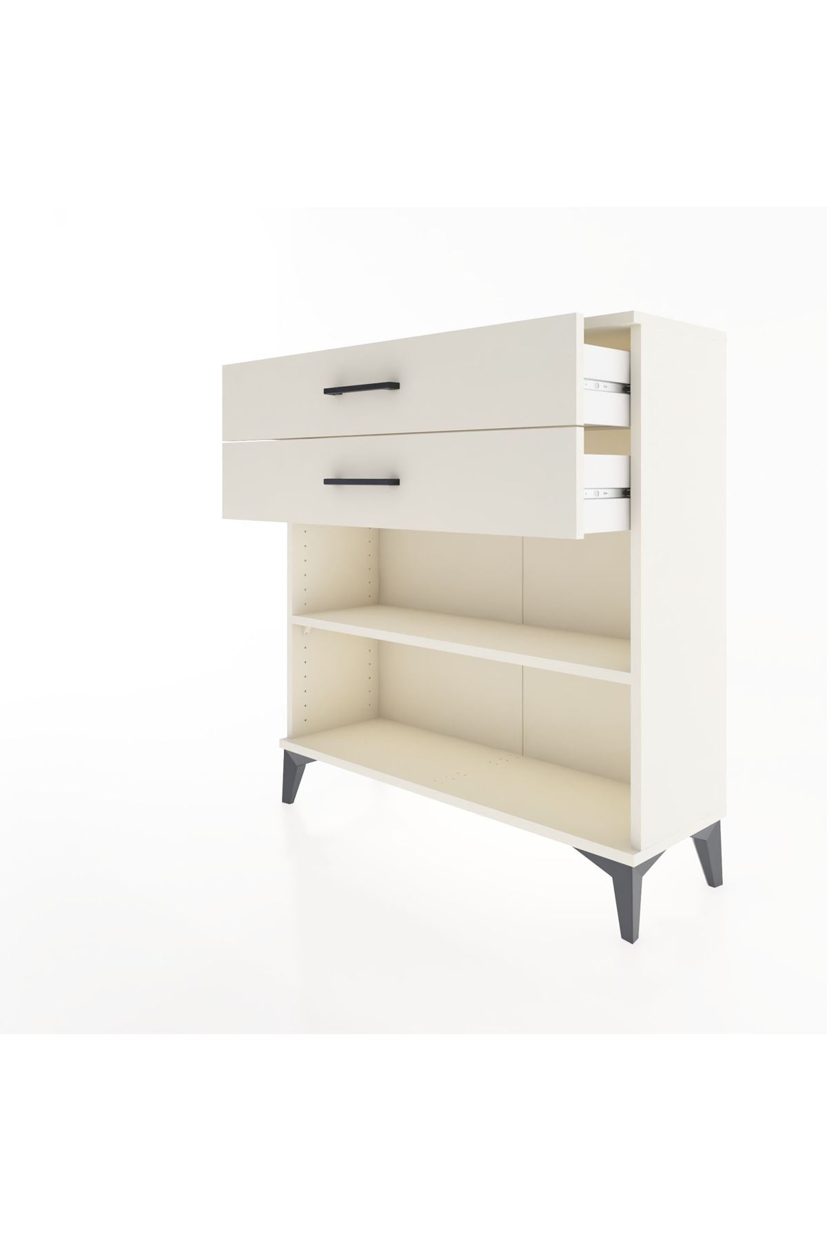 Arges Şifonyer Tek Raflı 2 Çekmeceli 88x30x96 - S04M004V1A