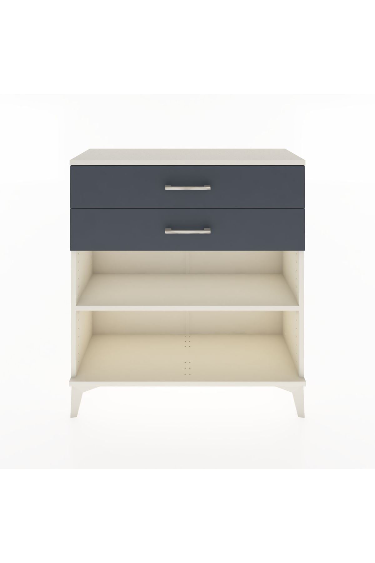 Arges Şifonyer Tek Raflı 2 Çekmeceli 88x30x96 - S04M004V2A
