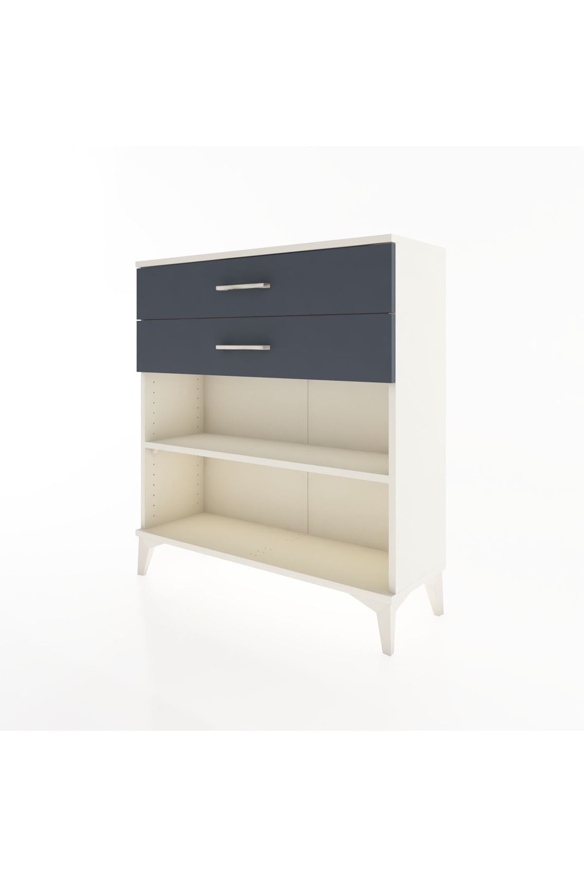 Arges Şifonyer Tek Raflı 2 Çekmeceli 88x30x96 - S04M004V2A