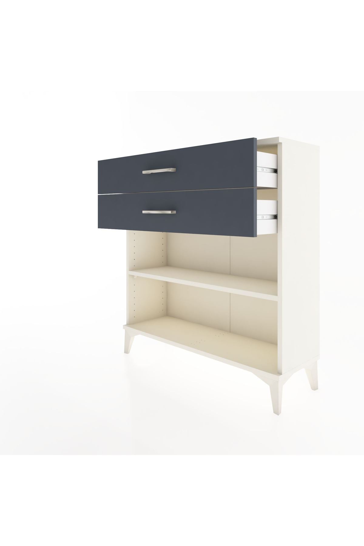 Arges Şifonyer Tek Raflı 2 Çekmeceli 88x30x96 - S04M004V2A