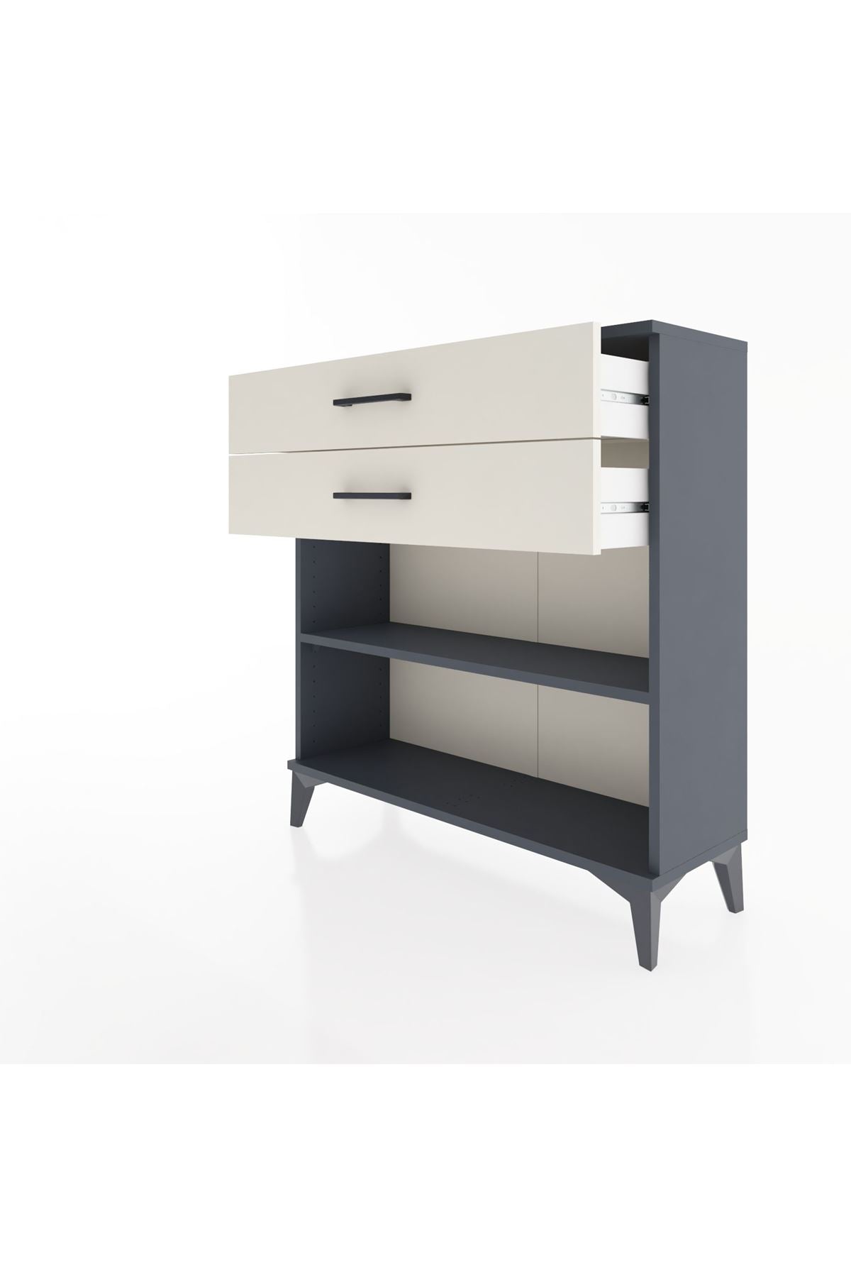 Arges Şifonyer Tek Raflı 2 Çekmeceli 88x30x96 - S04M004V4A
