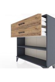 Arges Şifonyer Tek Raflı 2 Çekmeceli 88x30x96 - S04M004V6A