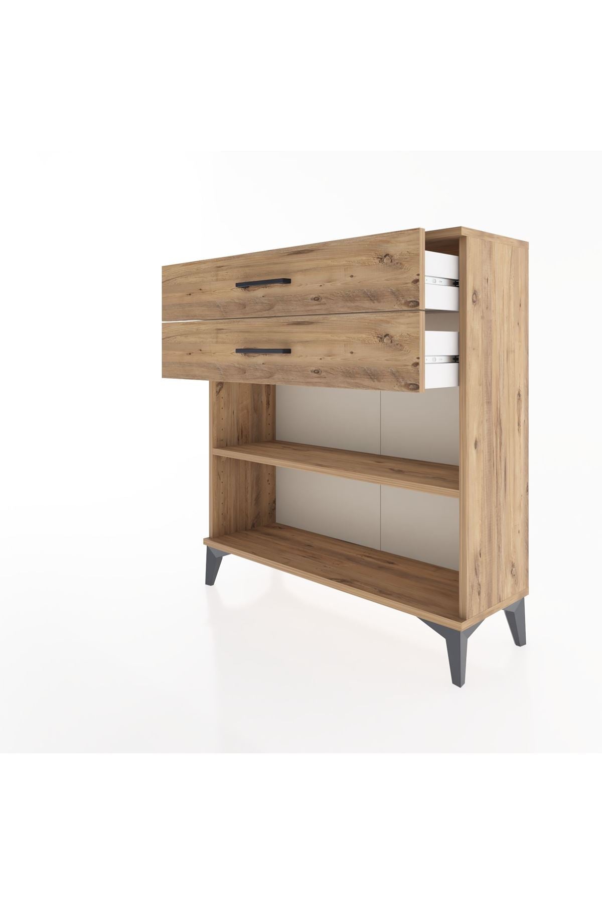 Arges Şifonyer Tek Raflı 2 Çekmeceli 88x30x96 - S04M004V9A