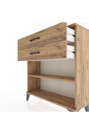 Arges Şifonyer Tek Raflı 2 Çekmeceli 88x30x96 - S04M004V9A