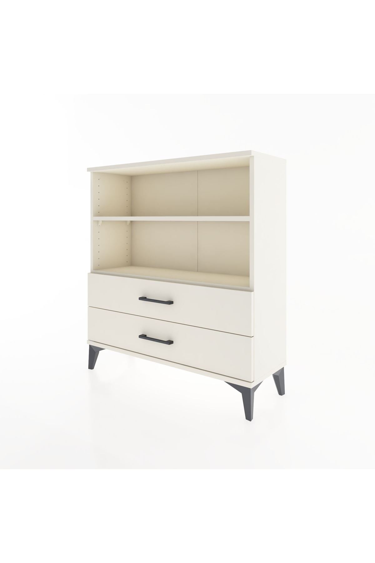 Arges Şifonyer 2 Raflı 2 Çekmeceli 88x30x96 - S04M005V1A