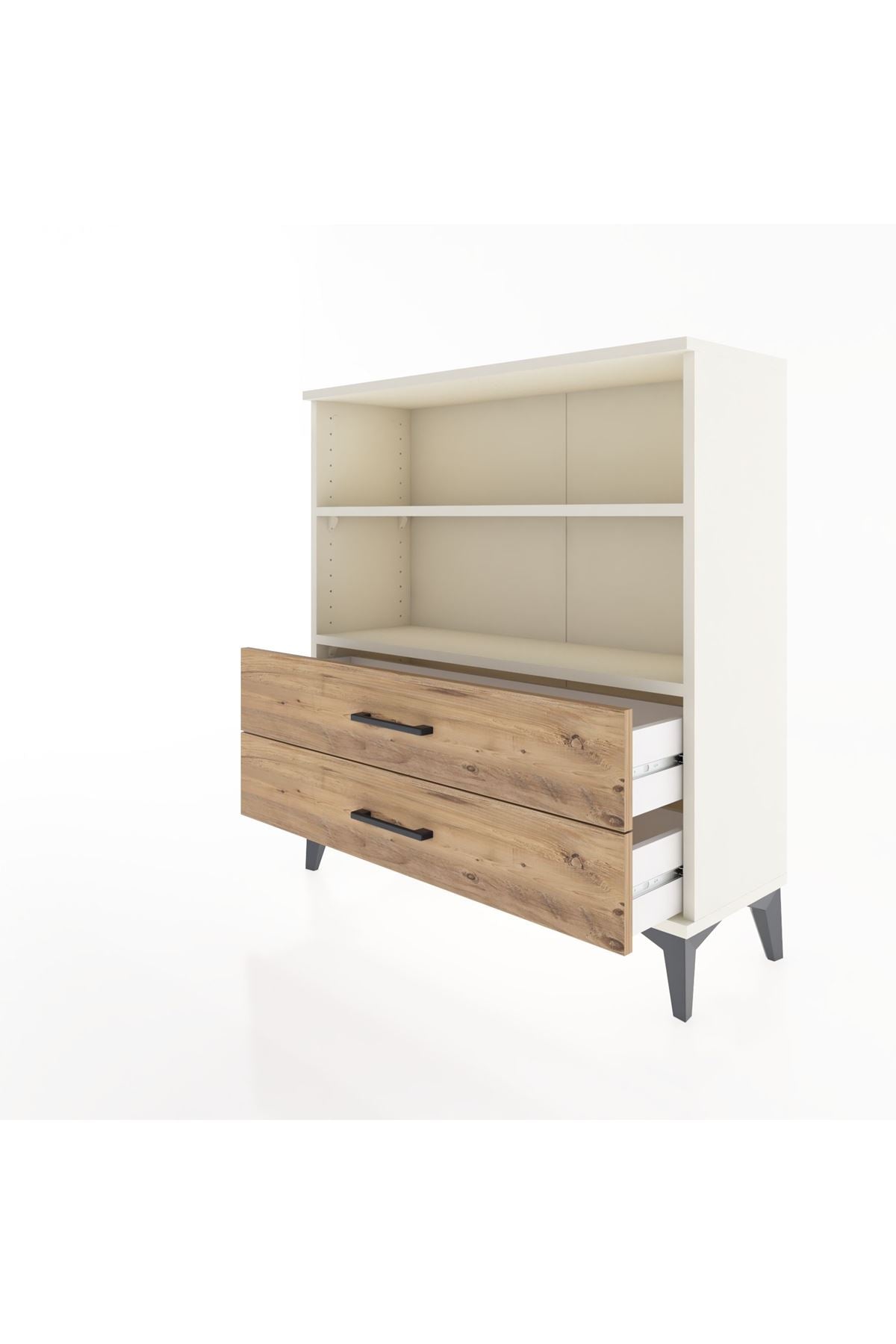 Arges Şifonyer 2 Raflı 2 Çekmeceli 88x30x96 - S04M005V3A