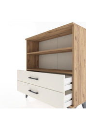 Arges Şifonyer 2 Raflı 2 Çekmeceli 88x30x96 - S04M005V7A