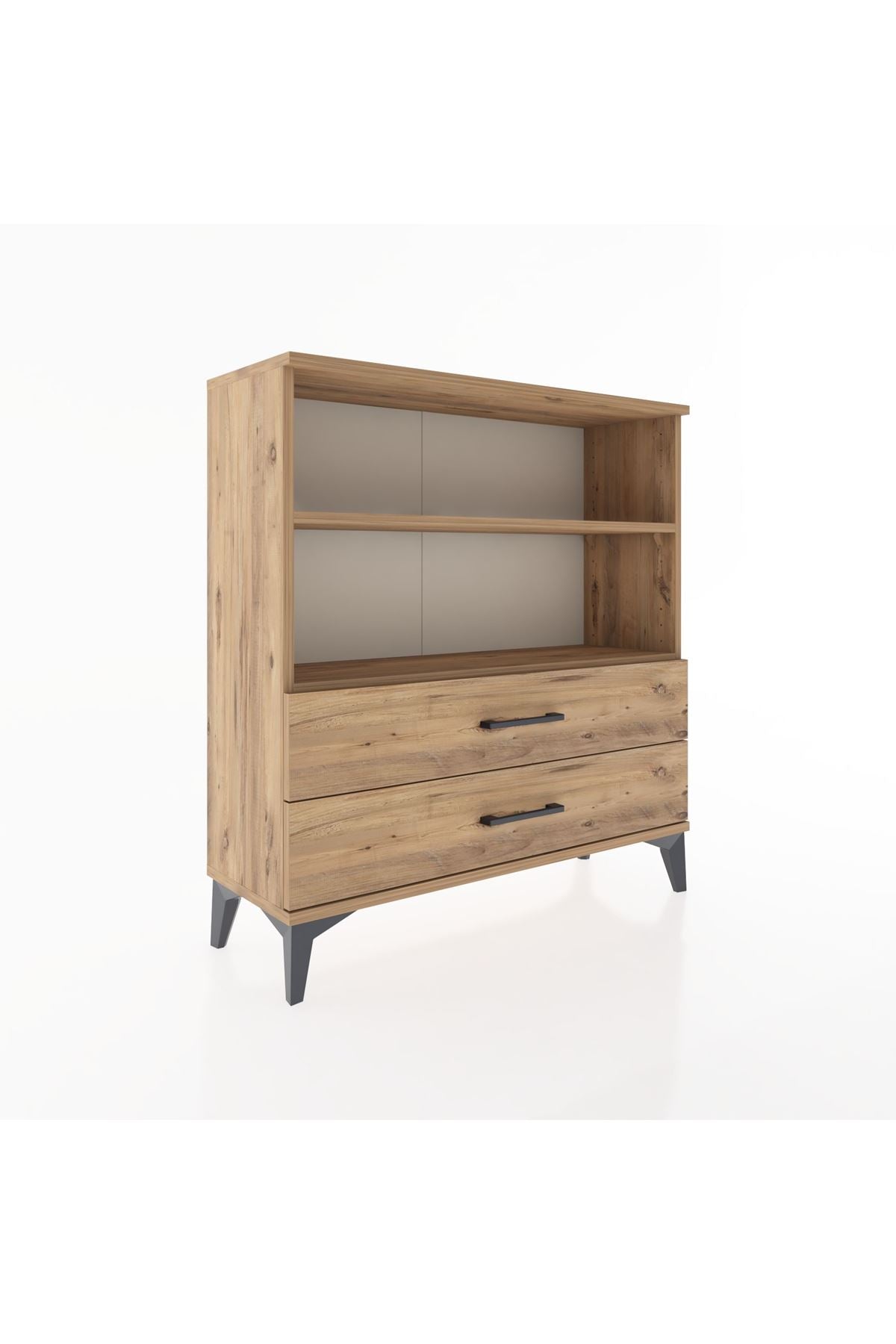 Arges Şifonyer 2 Raflı 2 Çekmeceli 88x30x96 - S04M005V9A
