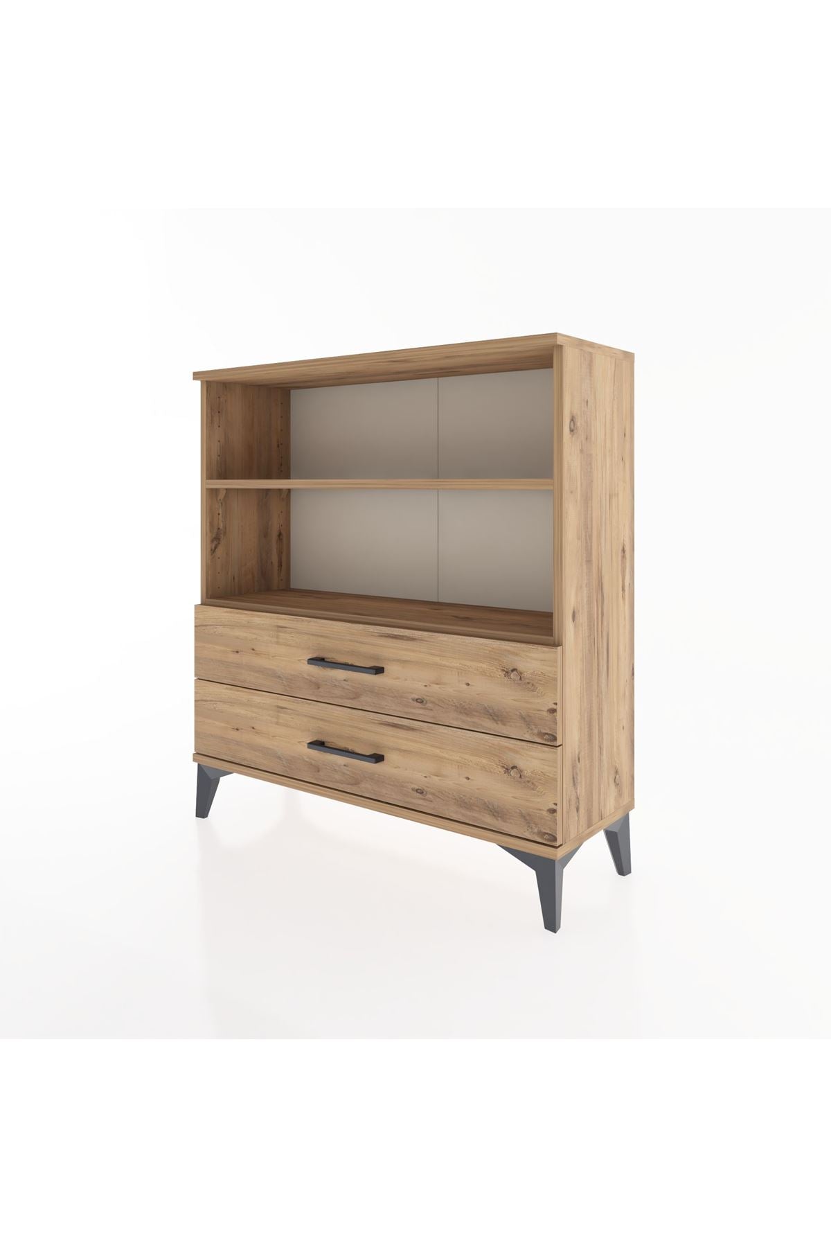 Arges Şifonyer 2 Raflı 2 Çekmeceli 88x30x96 - S04M005V9A