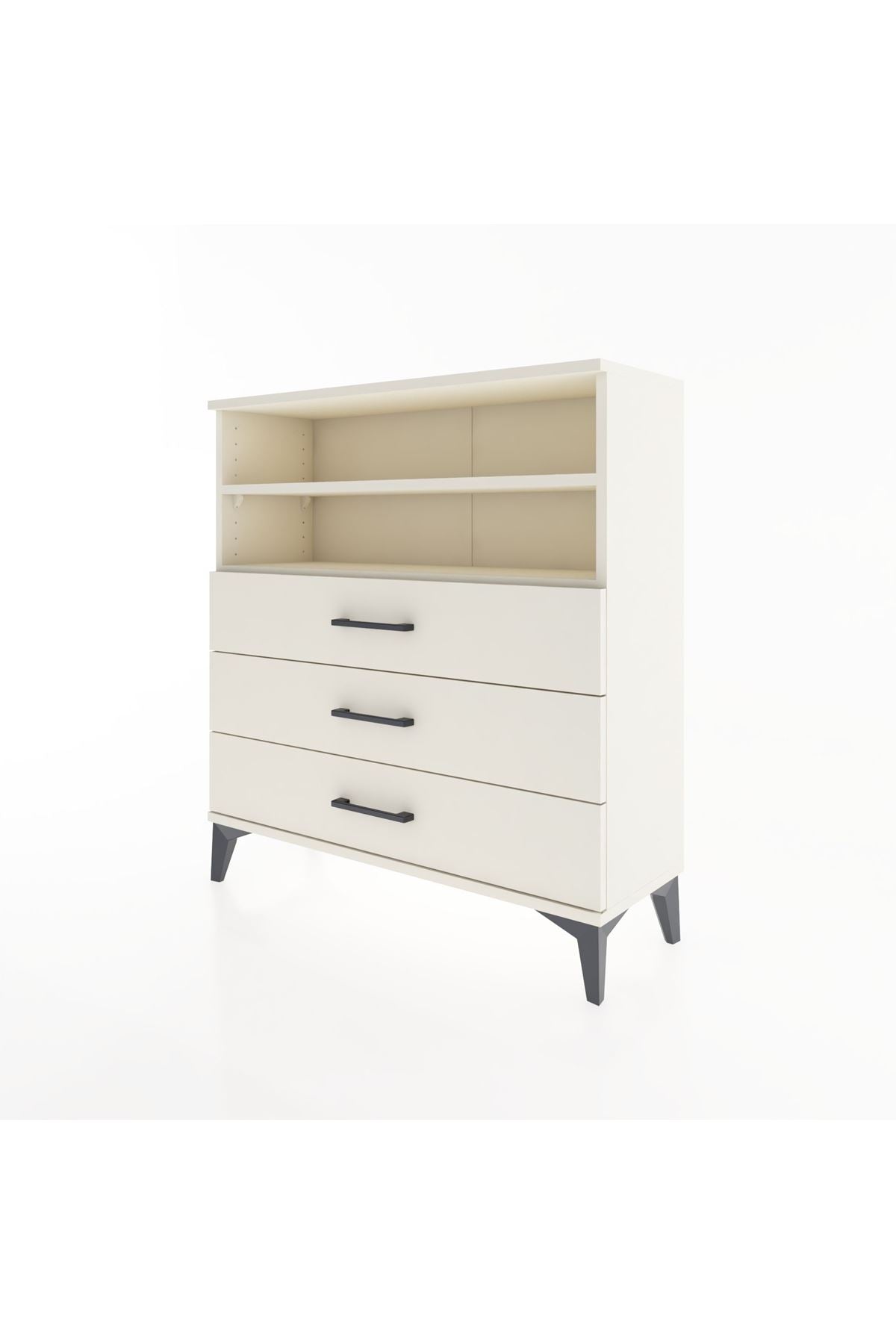 Arges Şifonyer 2 Raflı 3 Çekmeceli 88x30x96 - S04M006V1A