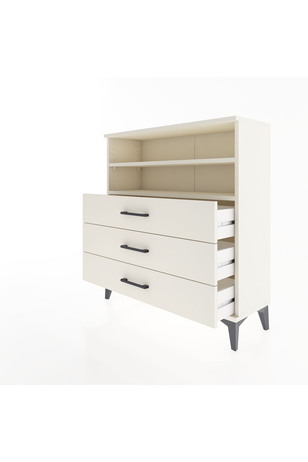 Arges Şifonyer 2 Raflı 3 Çekmeceli 88x30x96 - S04M006V1A