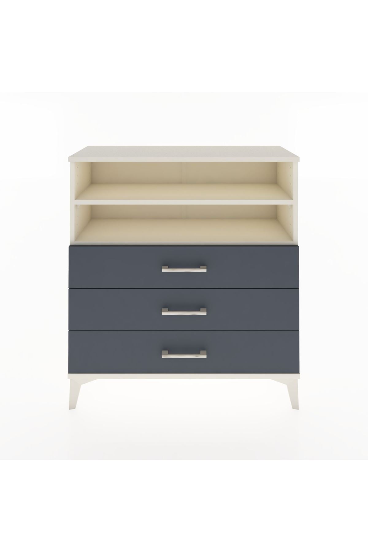 Arges Şifonyer 2 Raflı 3 Çekmeceli 88x30x96 - S04M006V2A
