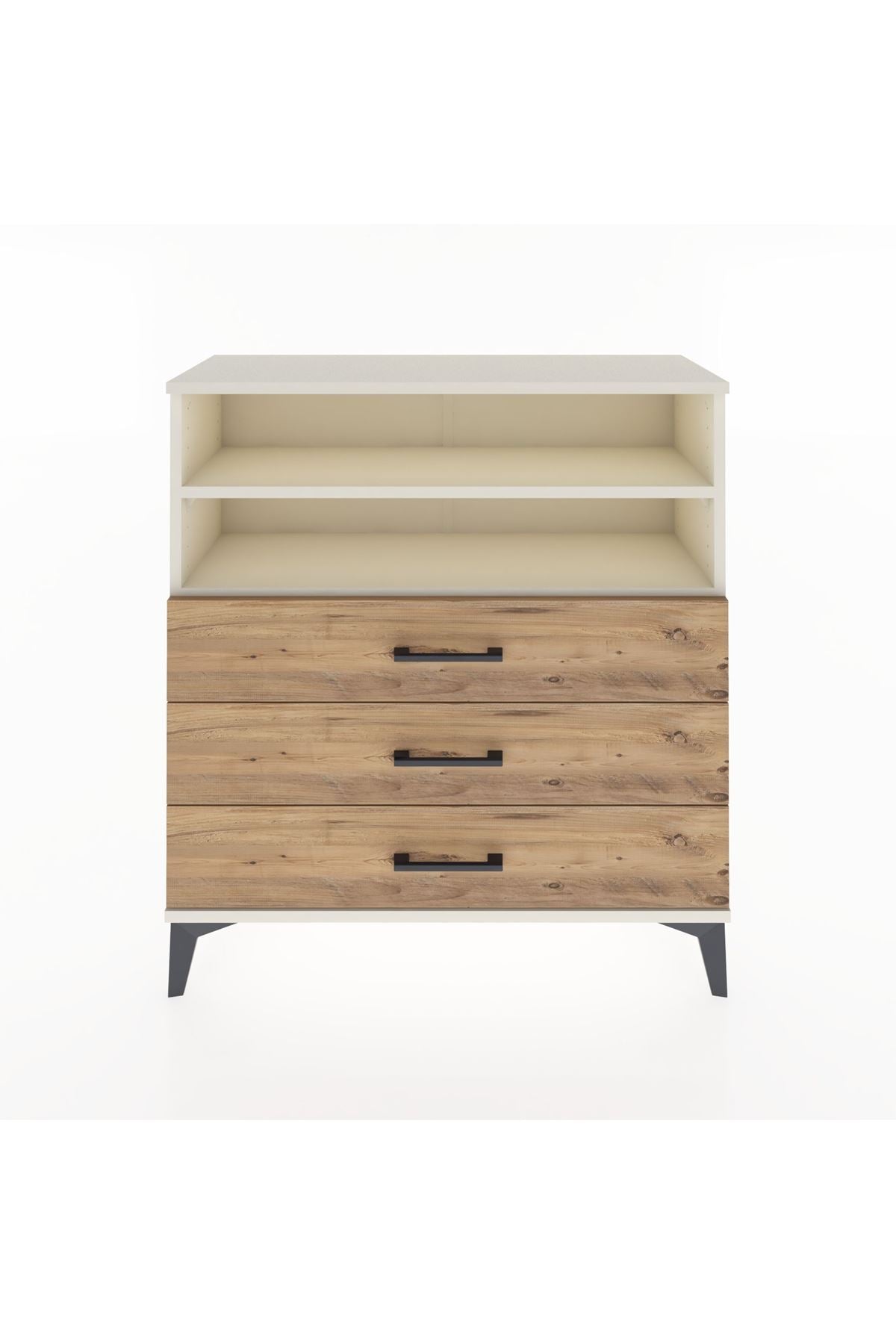Arges Şifonyer 2 Raflı 3 Çekmeceli 88x30x96 - S04M006V3A
