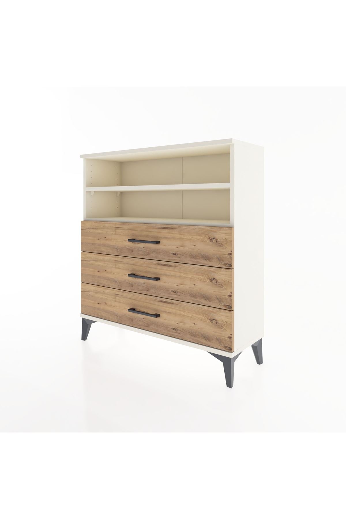 Arges Şifonyer 2 Raflı 3 Çekmeceli 88x30x96 - S04M006V3A
