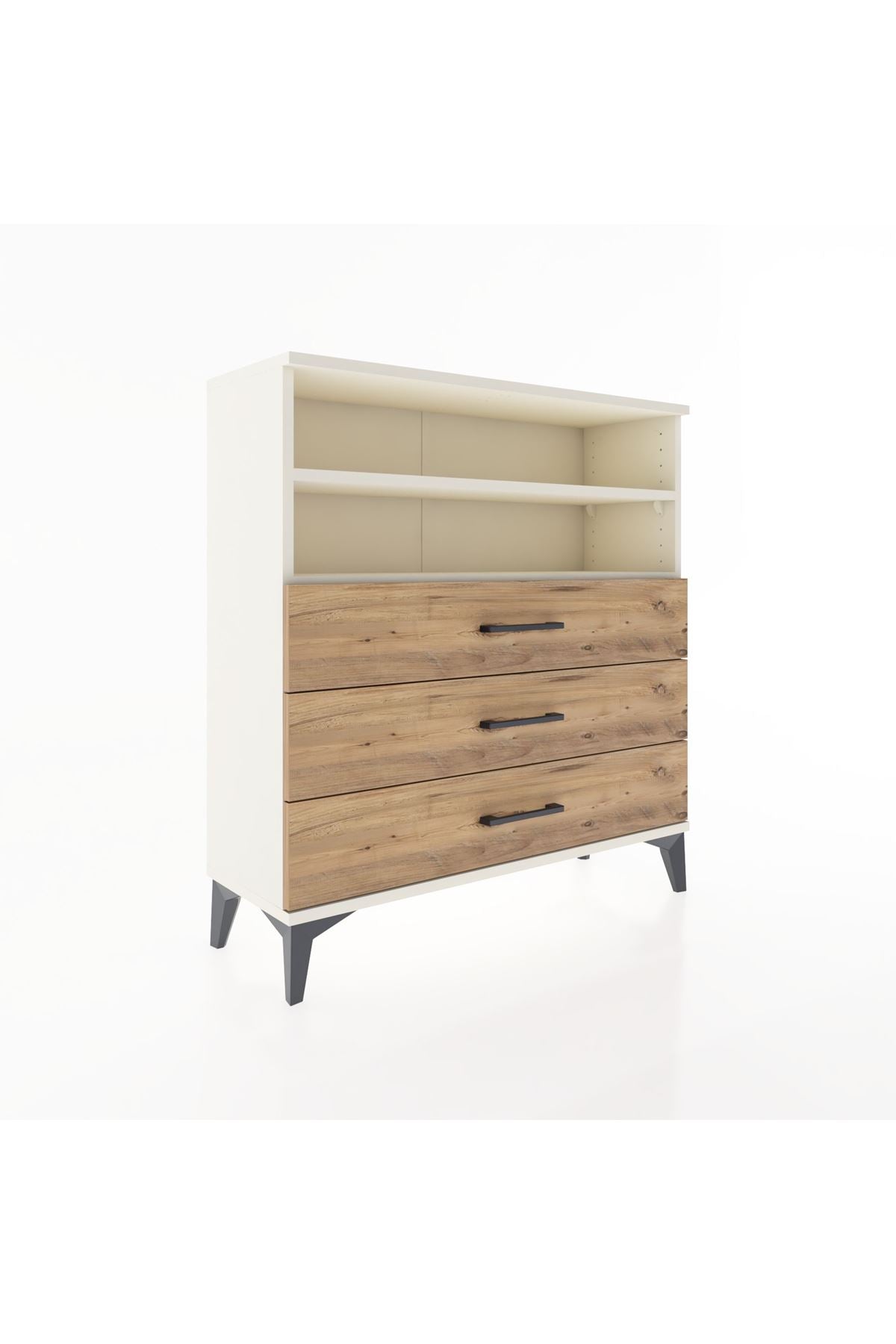 Arges Şifonyer 2 Raflı 3 Çekmeceli 88x30x96 - S04M006V3A