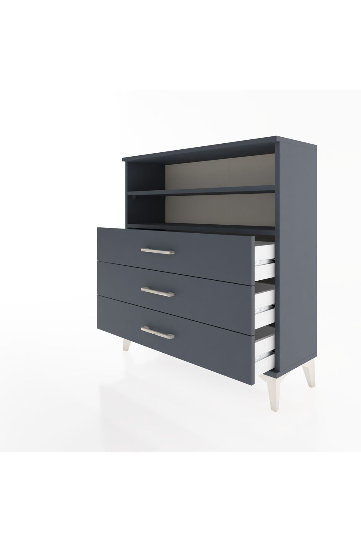 Arges Şifonyer 2 Raflı 3 Çekmeceli 88x30x96 - S04M006V5A
