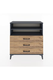 Arges Şifonyer 2 Raflı 3 Çekmeceli 88x30x96 - S04M006V6A