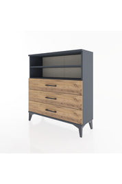 Arges Şifonyer 2 Raflı 3 Çekmeceli 88x30x96 - S04M006V6A