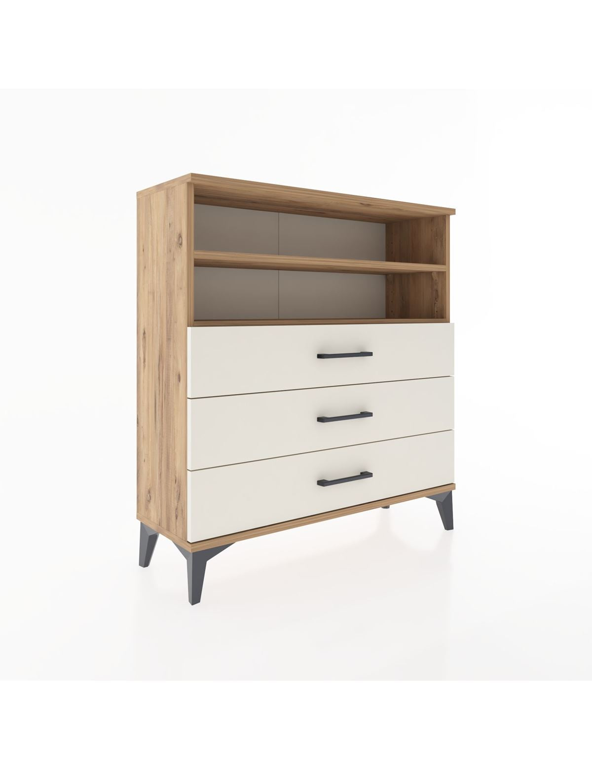 Arges Şifonyer 2 Raflı 3 Çekmeceli 88x30x96 - S04M006V7A
