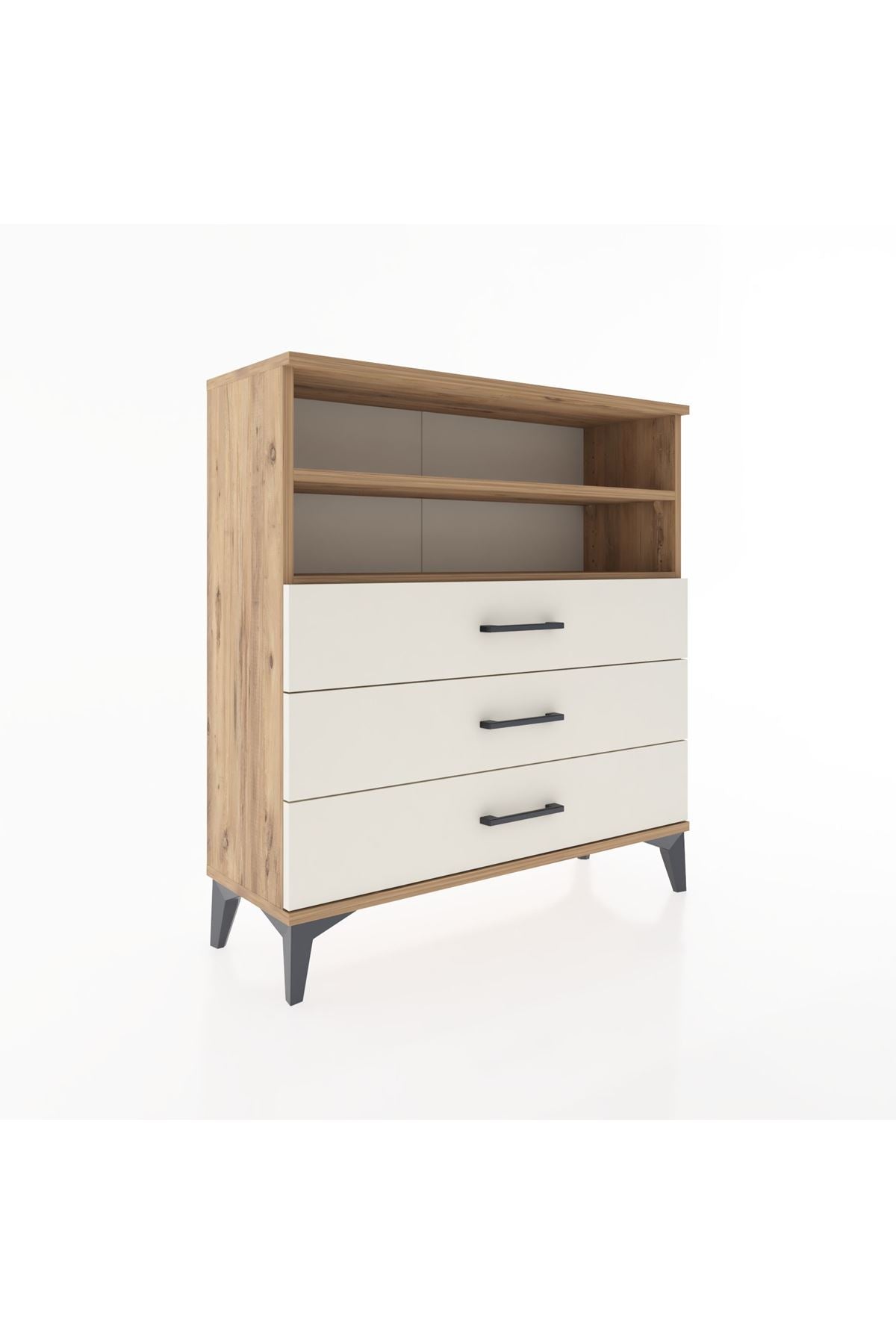 Arges Şifonyer 2 Raflı 3 Çekmeceli 88x30x96 - S04M006V7A