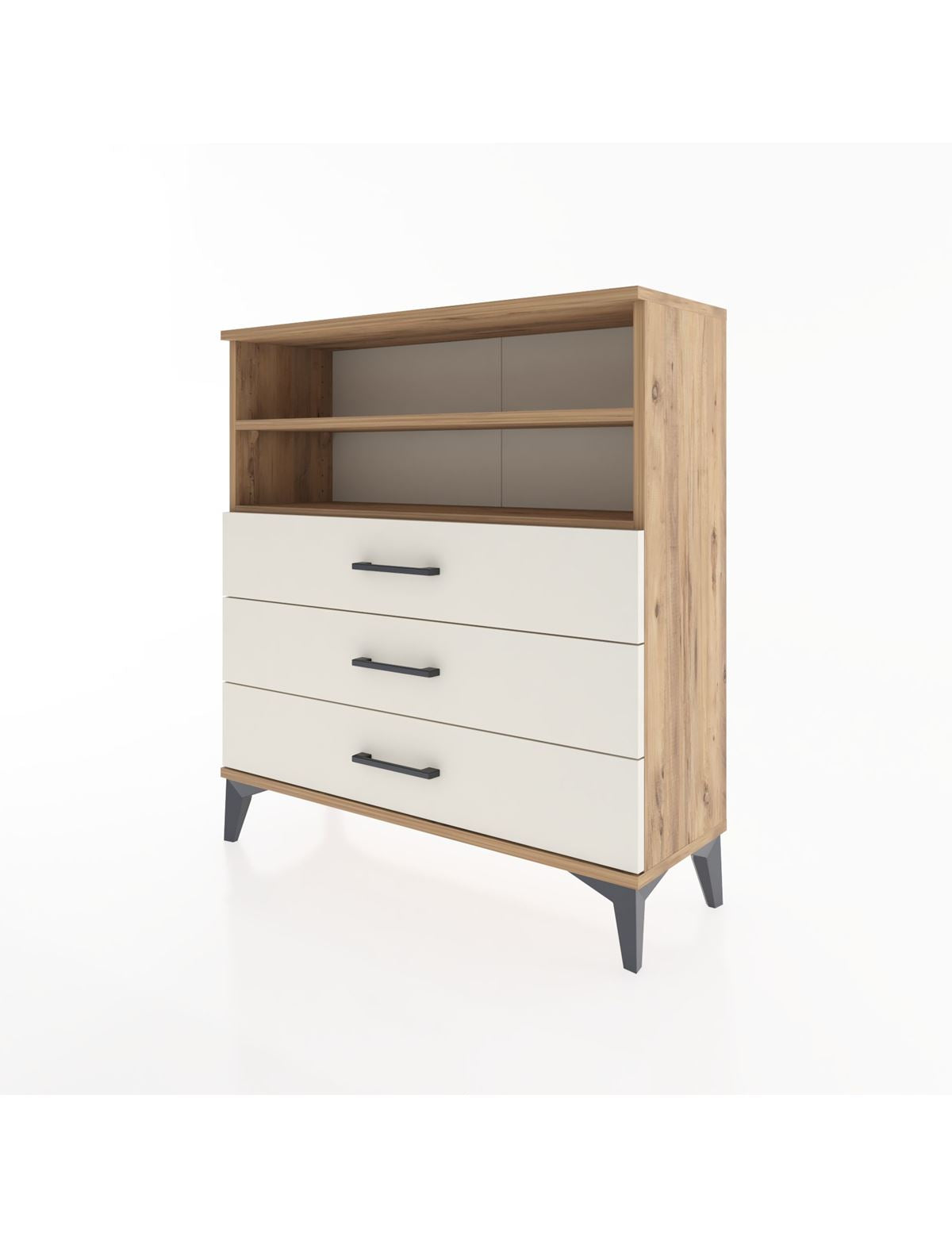Arges Şifonyer 2 Raflı 3 Çekmeceli 88x30x96 - S04M006V7A
