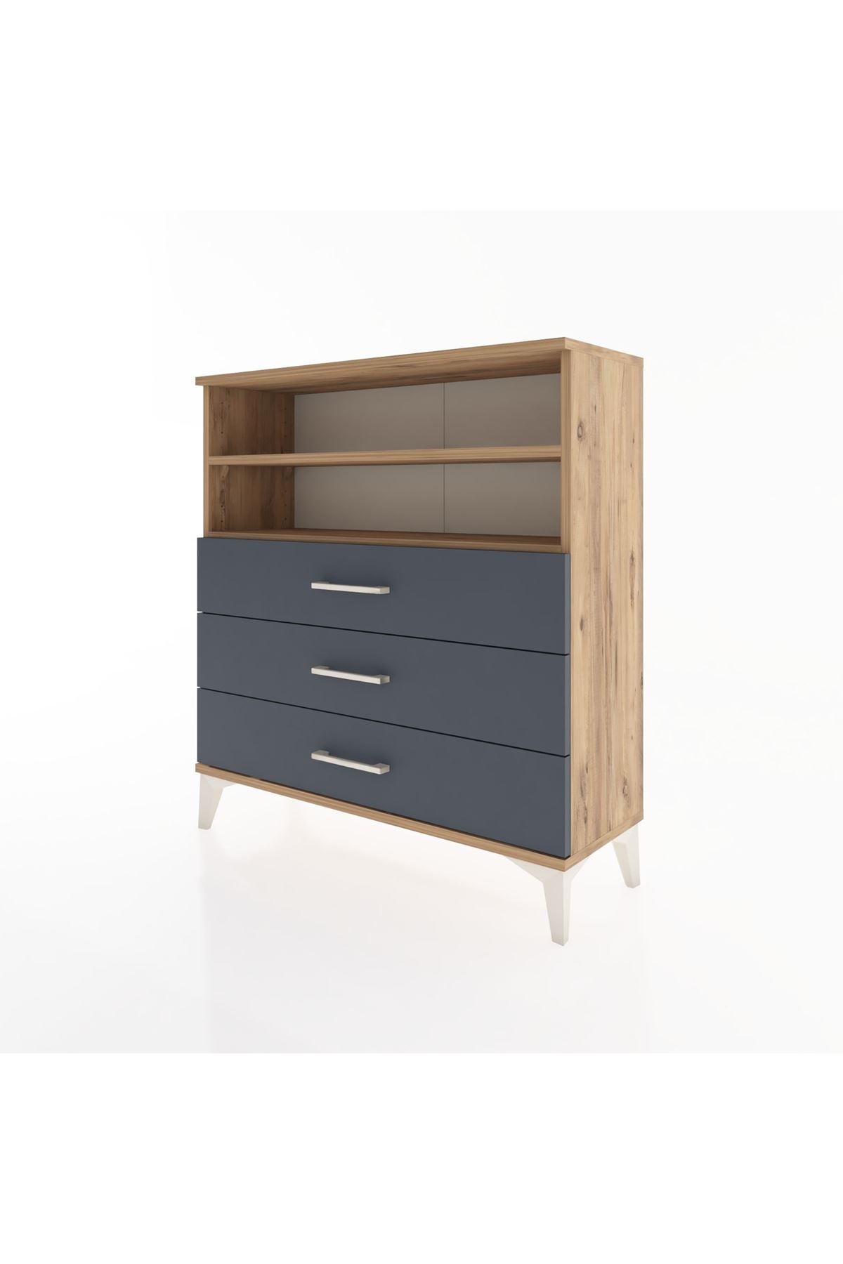 Arges Şifonyer 2 Raflı 3 Çekmeceli 88x30x96 - S04M006V8A