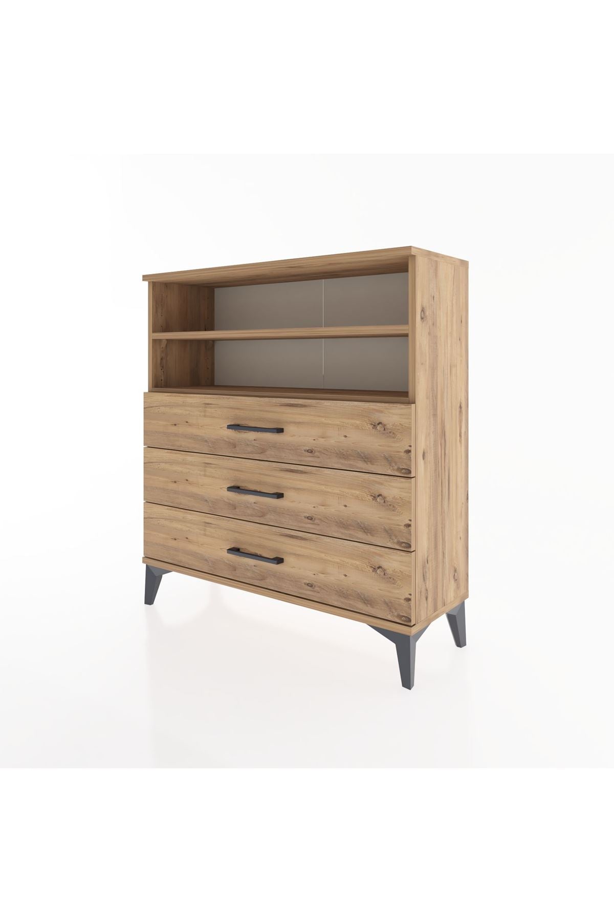 Arges Şifonyer 2 Raflı 3 Çekmeceli 88x30x96 - S04M006V9A
