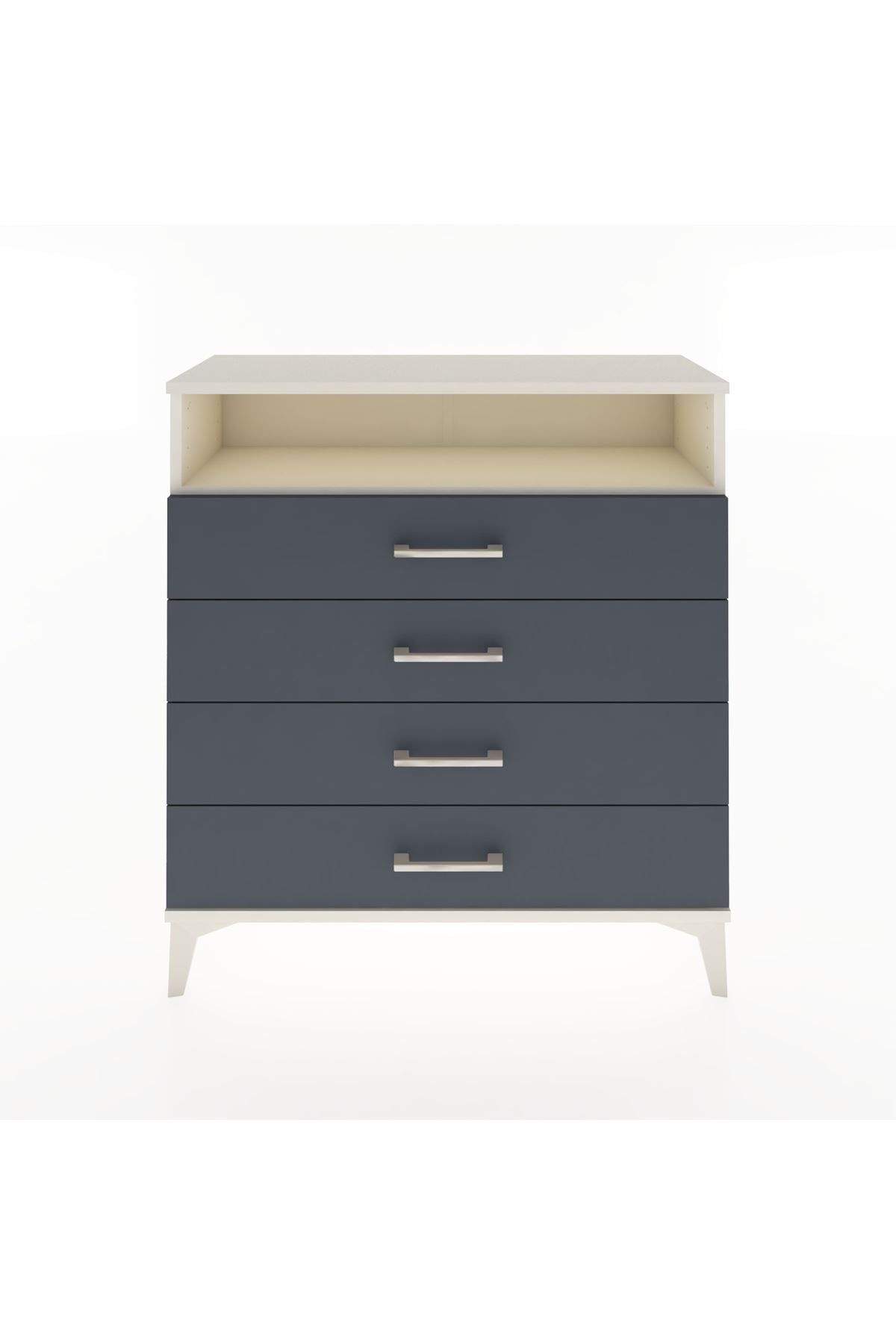 Arges Şifonyer Tek Raflı 4 Çekmeceli 88x30x96 - S04M007V2A