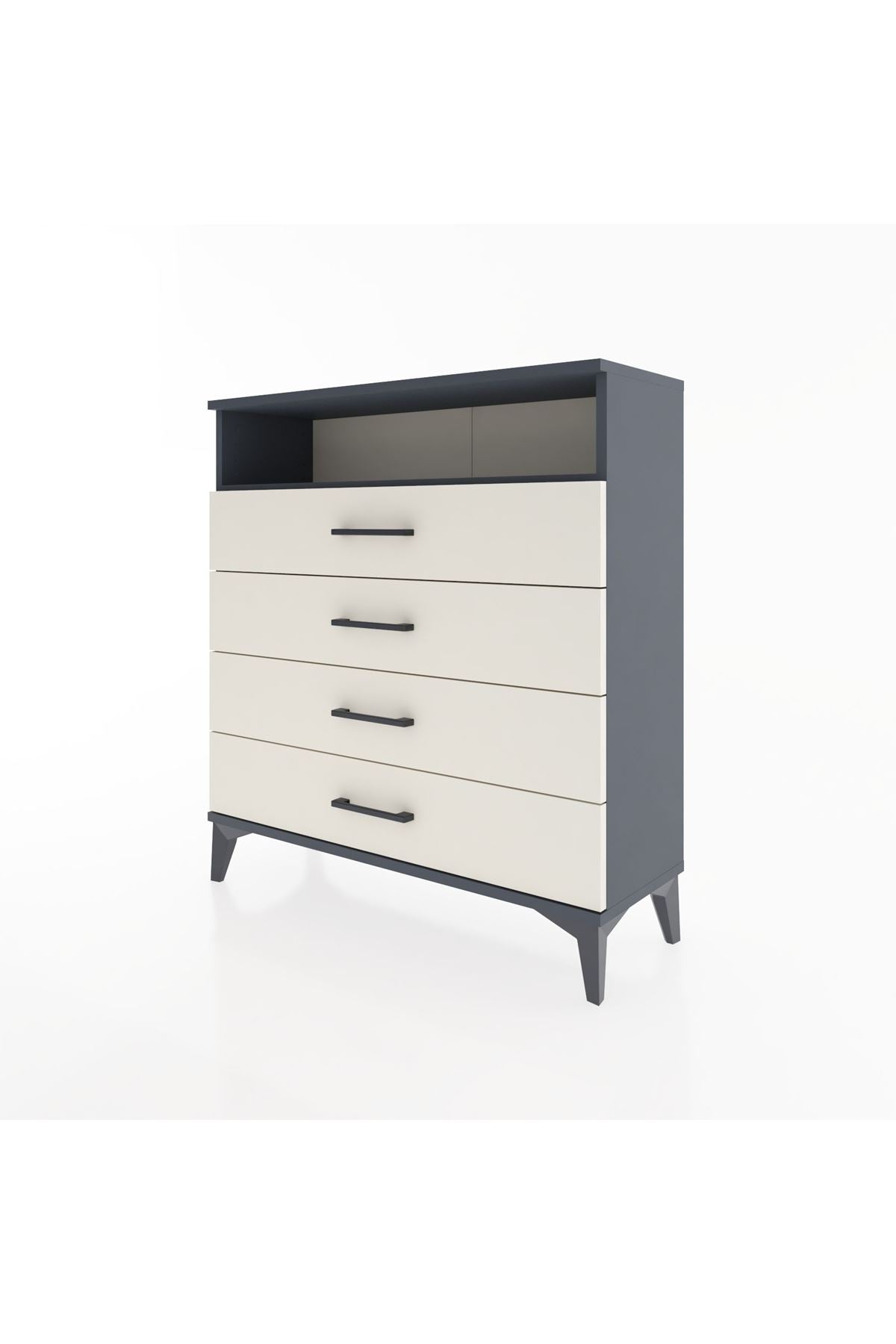 Arges Şifonyer Tek Raflı 4 Çekmeceli 88x30x96 - S04M007V4A