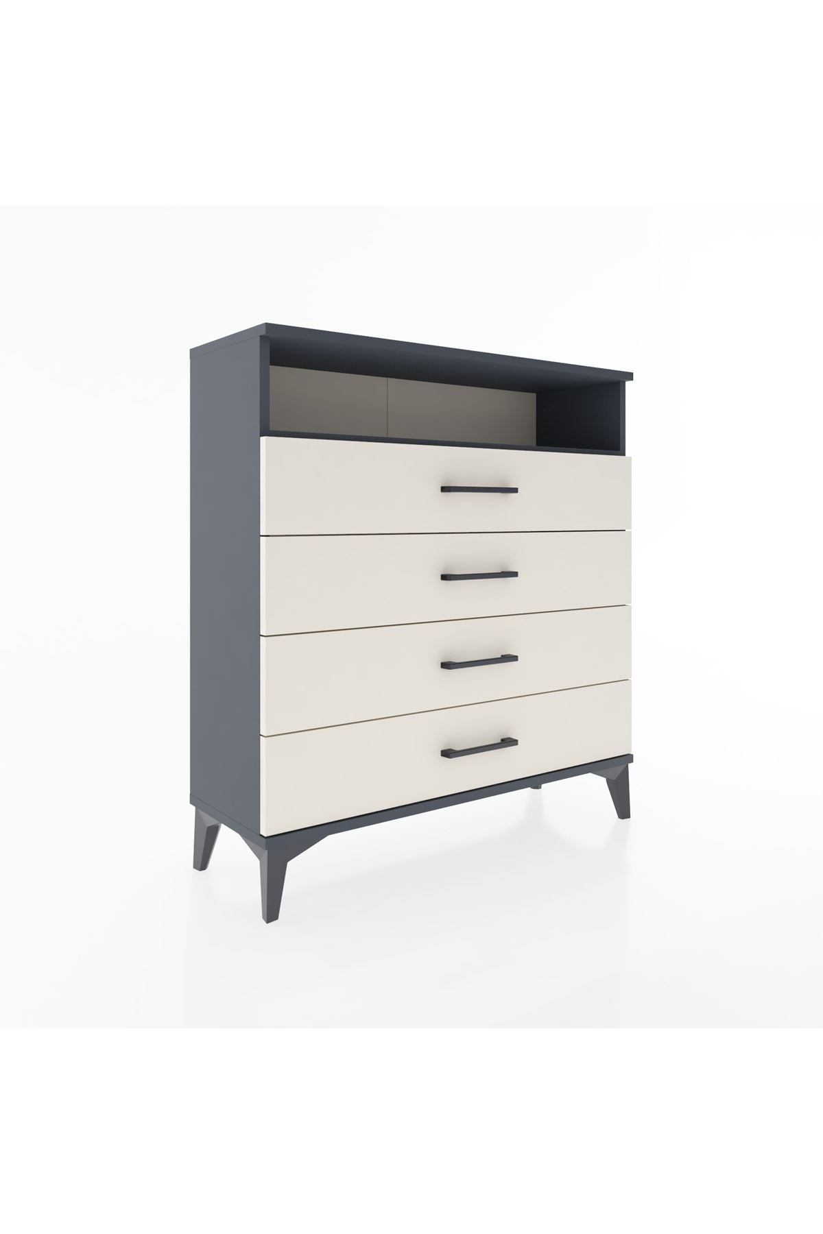 Arges Şifonyer Tek Raflı 4 Çekmeceli 88x30x96 - S04M007V4A