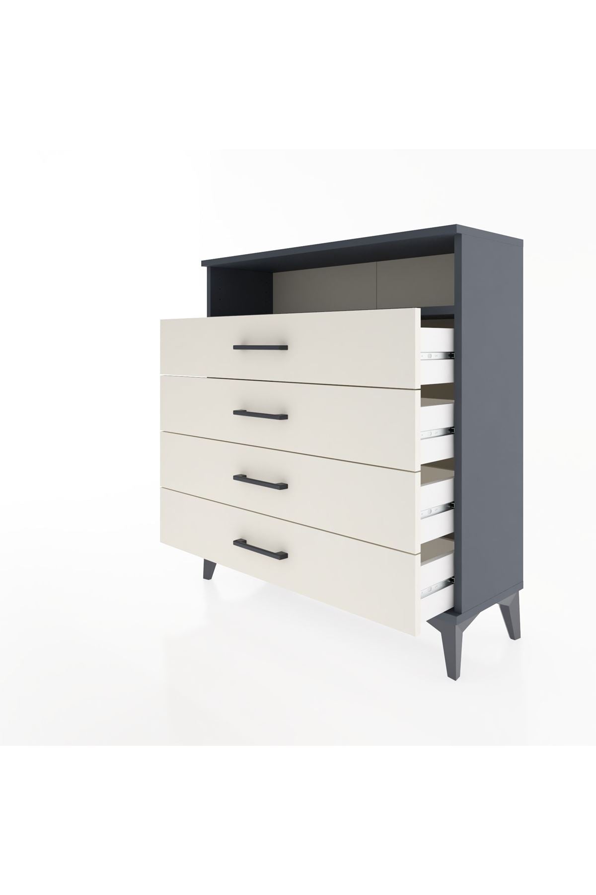Arges Şifonyer Tek Raflı 4 Çekmeceli 88x30x96 - S04M007V4A