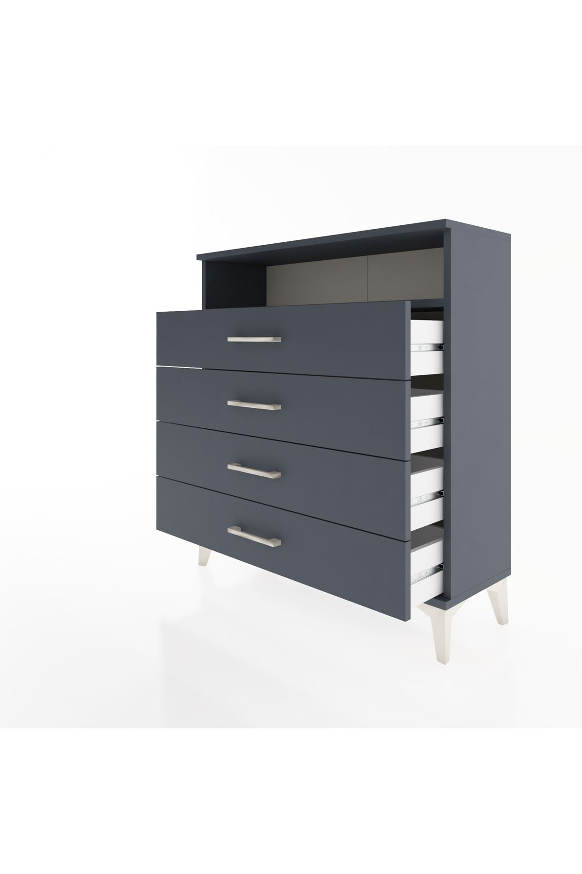 Arges Şifonyer Tek Raflı 4 Çekmeceli 88x30x96 - S04M007V5A