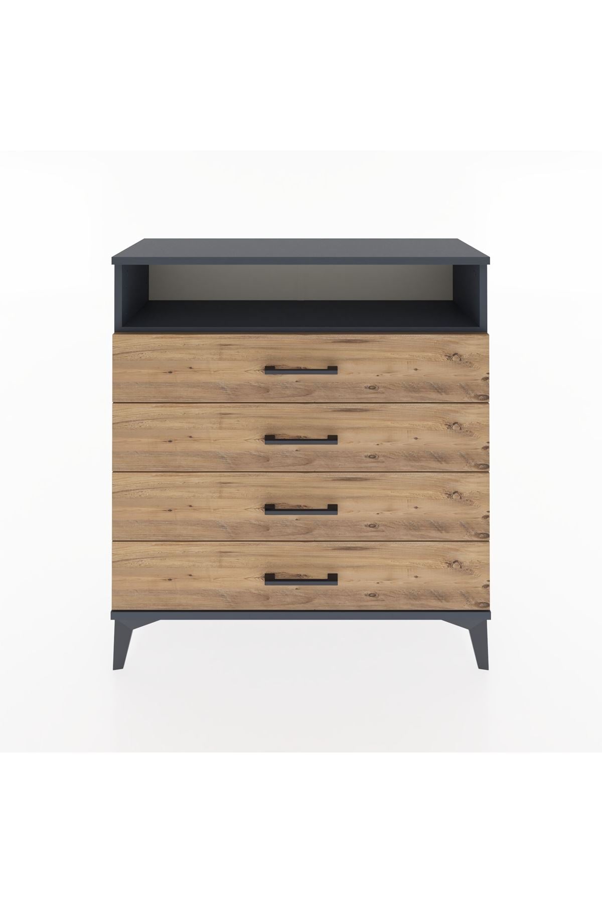 Arges Şifonyer Tek Raflı 4 Çekmeceli 88x30x96 - S04M007V6A