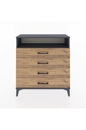 Arges Şifonyer Tek Raflı 4 Çekmeceli 88x30x96 - S04M007V6A
