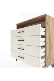 Arges Şifonyer Tek Raflı 4 Çekmeceli 88x30x96 - S04M007V7A