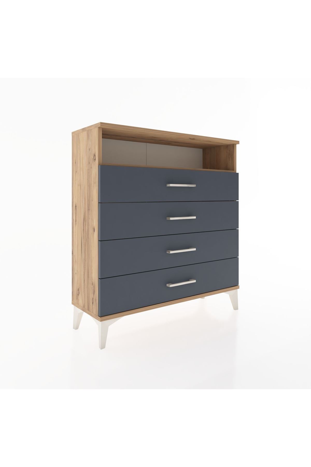 Arges Şifonyer Tek Raflı 4 Çekmeceli 88x30x96 - S04M007V8A