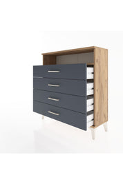 Arges Şifonyer Tek Raflı 4 Çekmeceli 88x30x96 - S04M007V8A