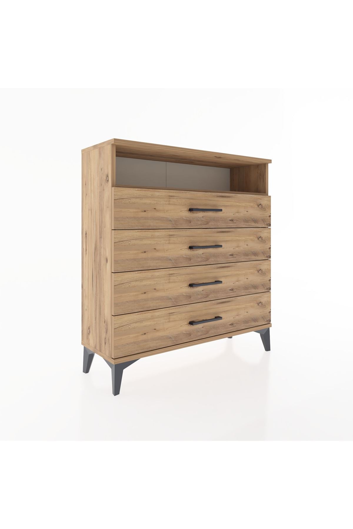 Arges Şifonyer Tek Raflı 4 Çekmeceli 88x30x96 - S04M007V9A