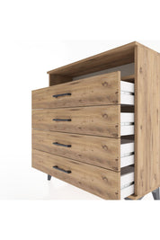 Arges Şifonyer Tek Raflı 4 Çekmeceli 88x30x96 - S04M007V9A