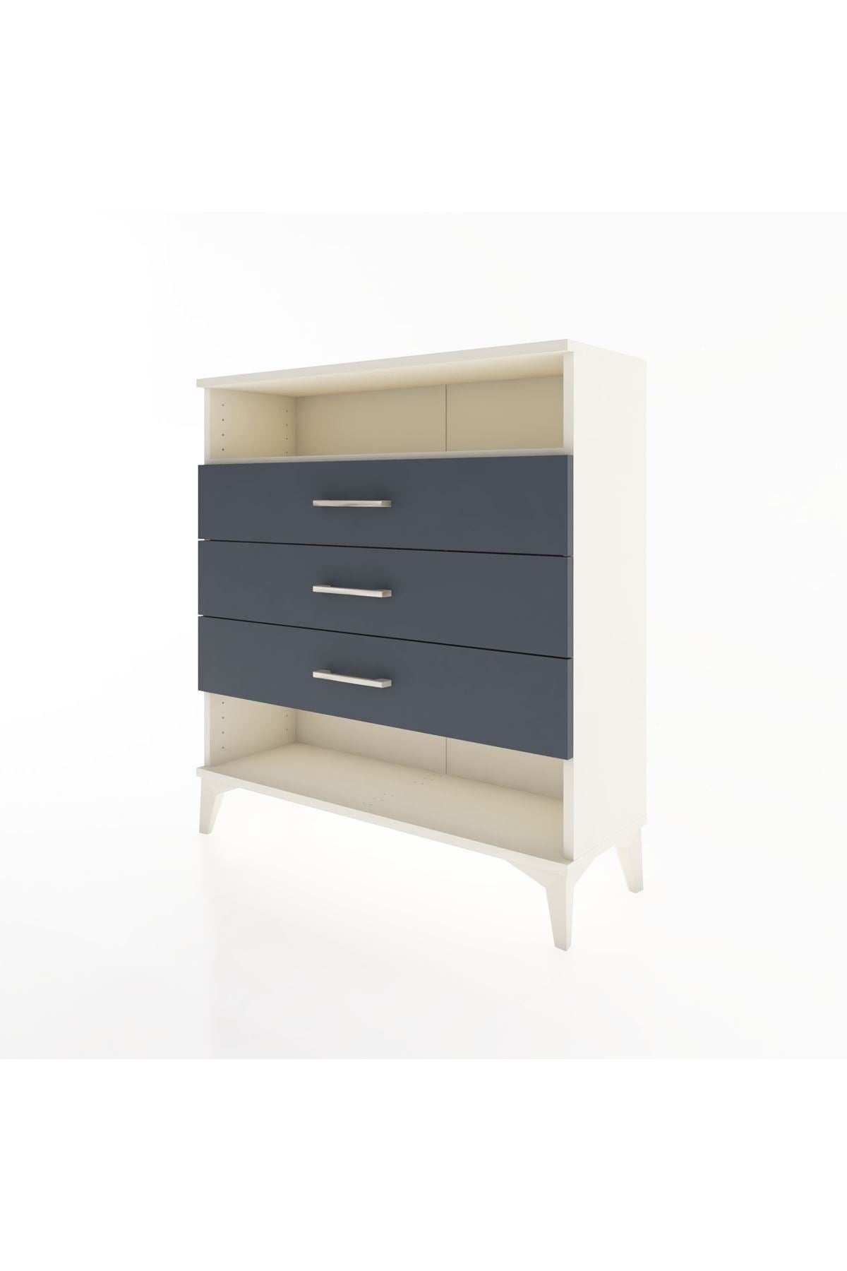 Arges Şifonyer Tek Raflı 3 Çekmeceli 88x30x96 - S04M008V2A